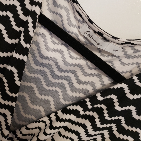 Midi black & white dress - Picture 2 of 3